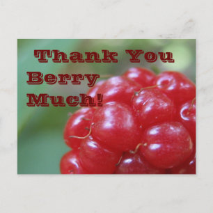 Cartão Postal Muito Obrigado, Berry! - Diga com muito