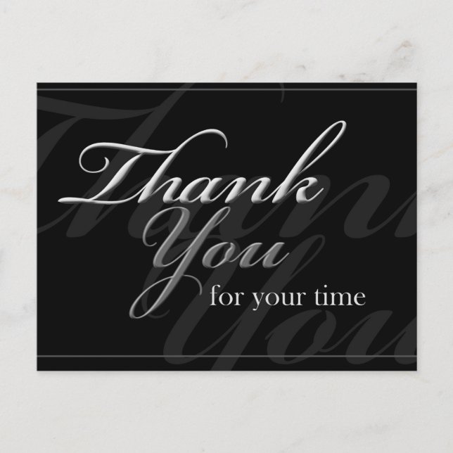 Cartão Postal Muito obrigado por (Frente)