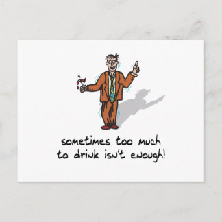 Cartão Postal Muito Para Beber
