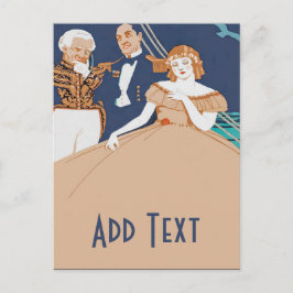 Cartão Postal Mulher a bordo