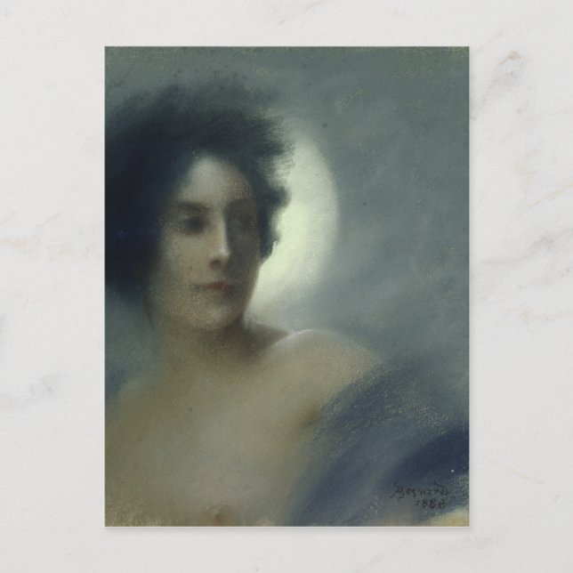 Cartão Postal Mulher com Lua Crescente ou, A Eclipse, 1888 (Frente)