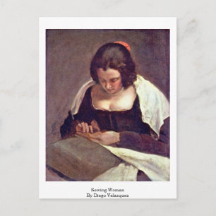 Cartão Postal Mulher Costeira De Diego Velazquez