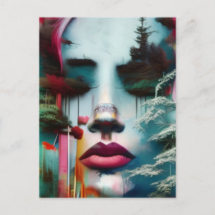 Cartão Postal Mulher da Floresta