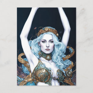 Cartão Postal Mulher Dançando Steampunk