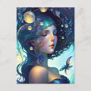 Cartão Postal Mulher das Estrelas