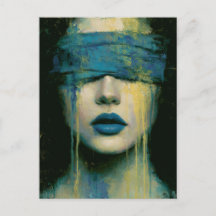 Mulher de Azul Vendada
