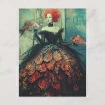 Mulher de cabelo vermelho em Modas de Peixe
