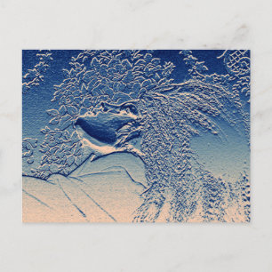 Cartão Postal Mulher de cabelos longos / Arte venosa