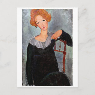 Cartão Postal Mulher de Cabelos Vermelhos, Modigliani
