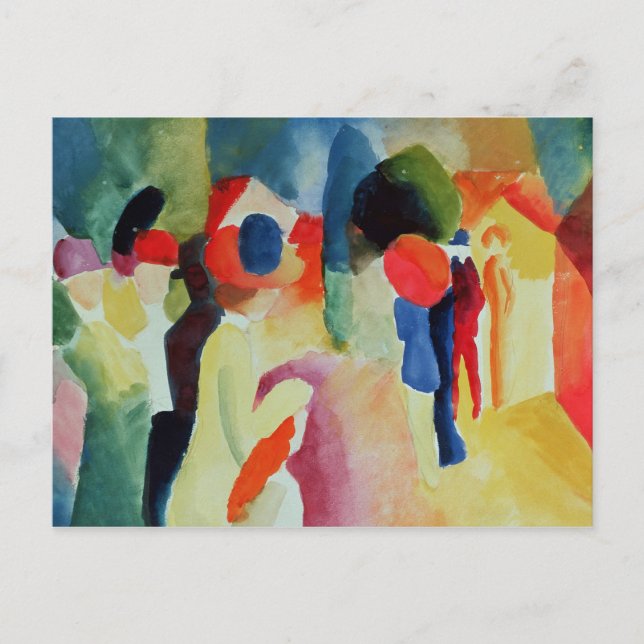 Cartão Postal Mulher de Jaqueta Amarela, 1913 (Frente)