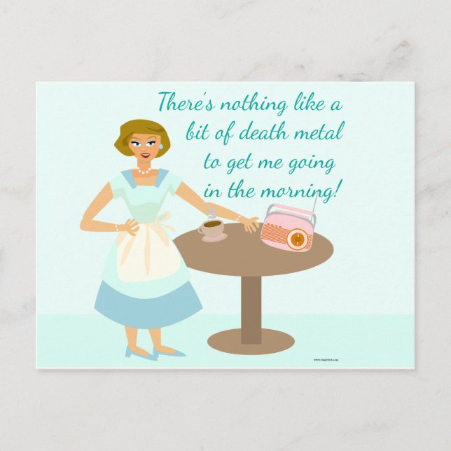 Cartão Postal Mulher do Death Metal (Frente)