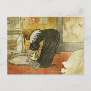 Cartão Postal Mulher do Tub por Henri de Toulouse-Lautrec