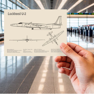 Cartão Postal Mulher Dragão U-2 - Planos de Bluetooth de Avião S