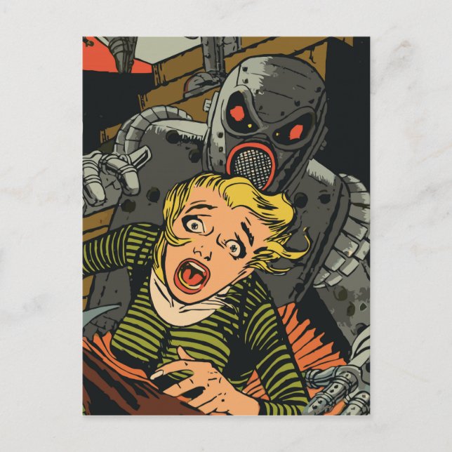 Cartão Postal Mulher em fuga (Frente)