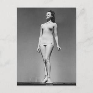 Cartão Postal Mulher em maiô