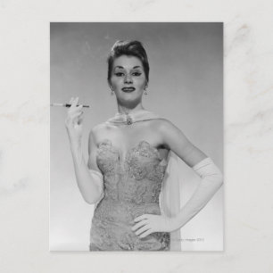 Cartão Postal Mulher em vestida