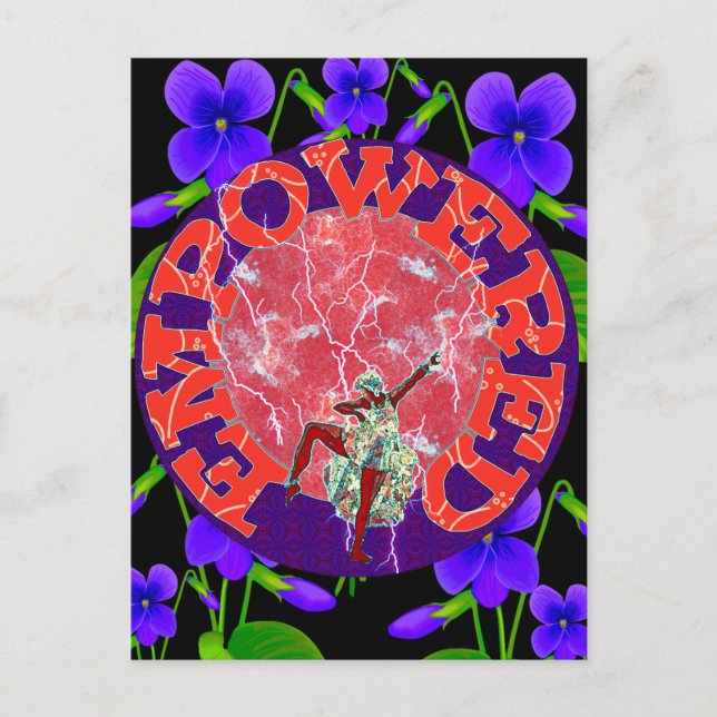 Cartão Postal Mulher empoderada (Frente)