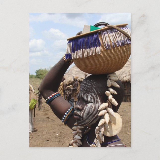 Cartão Postal Mulher etíope 6 (Frente)