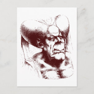 Cartão Postal mulher grotesca