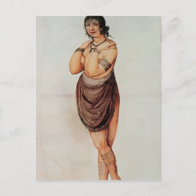 Cartão Postal Mulher indiana (Frente)
