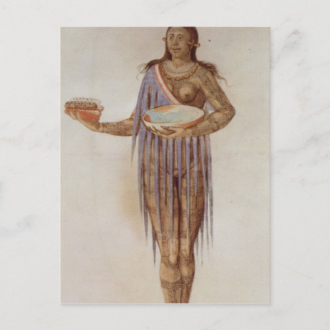 Cartão Postal Mulher Indiana da Flórida (Frente)