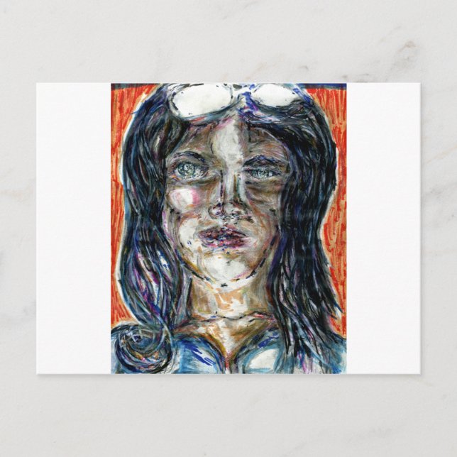 Cartão Postal Mulher Internacional do Mistério (Frente)
