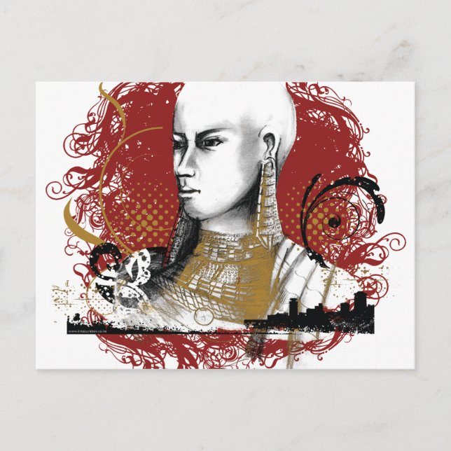 Cartão Postal Mulher Leah Maasai (Frente)