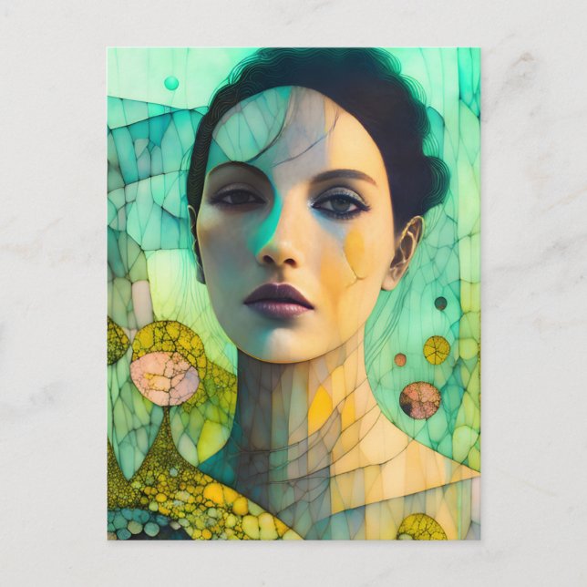 Cartão Postal Mulher Linda e Rachada (Frente)