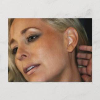 Cartão Postal Mulher Loira