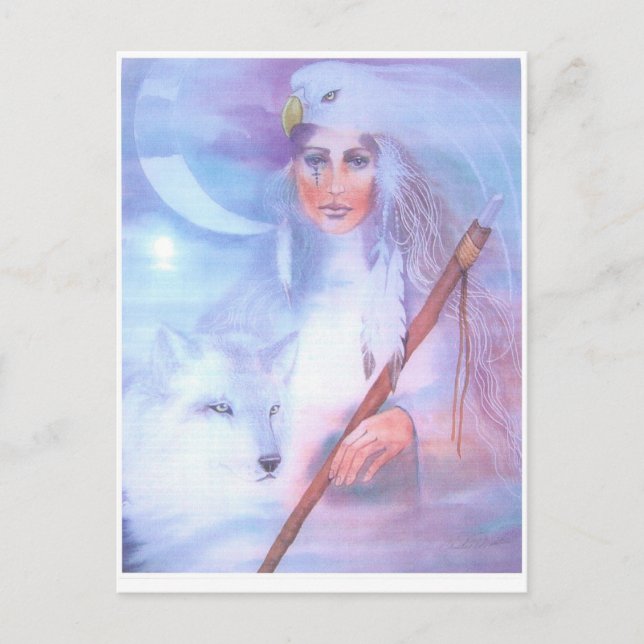 Cartão Postal mulher médica (Frente)