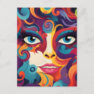 Cartão Postal Mulher Moderna Vibrando Emoções