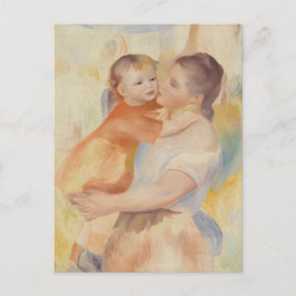Cartão Postal Mulher-mulher e criança (1886) Pierre-Auguste Reno