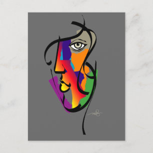 Cartão Postal Mulher multicultural