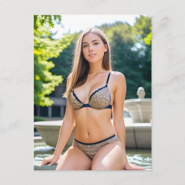 Cartão Postal Mulher na Fonte (Frente)