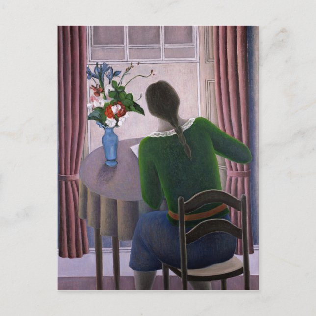 Cartão Postal Mulher na janela 1998 (Frente)