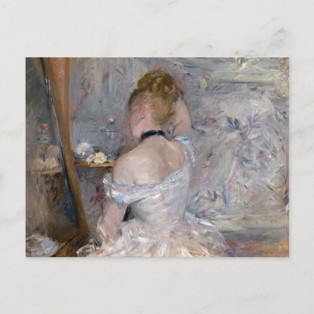 Cartão Postal Mulher na sua Toilette | Berthe Morisot (Frente)