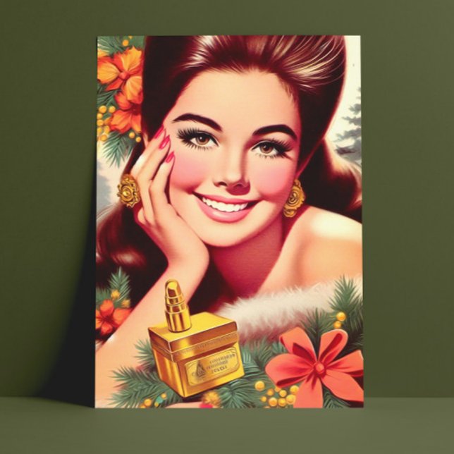 Cartão Postal Mulher Natal Beleza (Criador carregado)