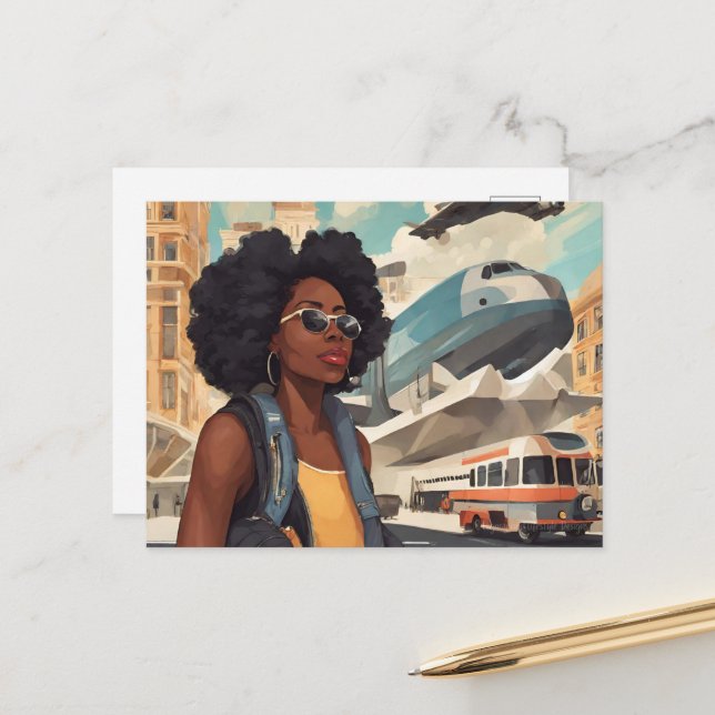Cartão Postal Mulher Negra (Frente/Verso In Situ)