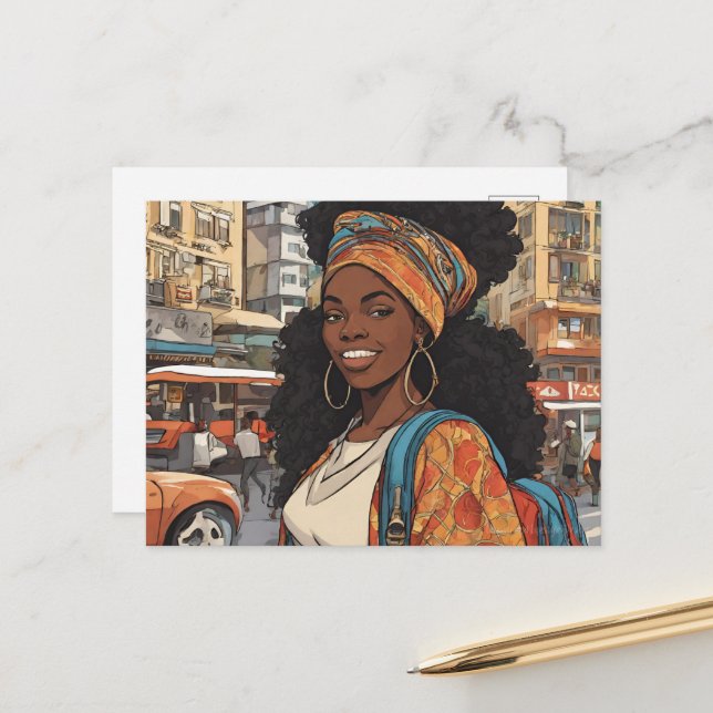 Cartão Postal Mulher Negra (Frente/Verso In Situ)