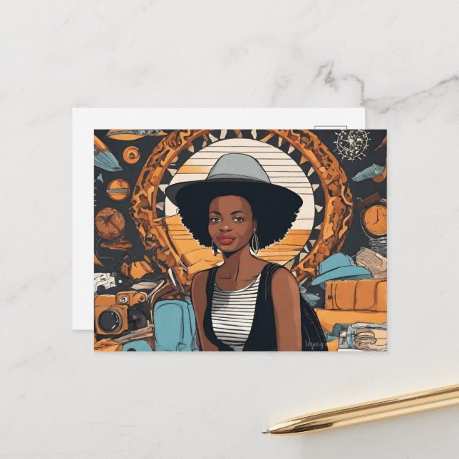 Cartão Postal Mulher Negra (Frente/Verso In Situ)