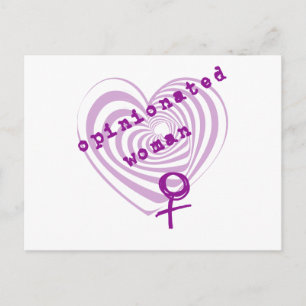 Cartão Postal Mulher Opinionada