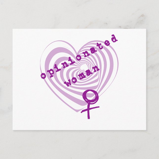Cartão Postal Mulher Opinionada (Frente)