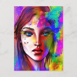 Cartão Postal Mulher poderosa urbana