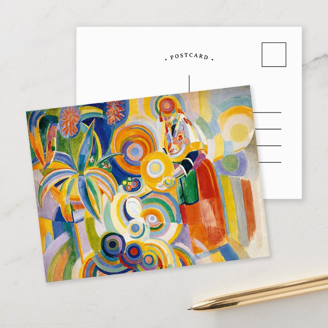 Cartão Postal Mulher Portuguesa | Robert Delaunay (Criador carregado)