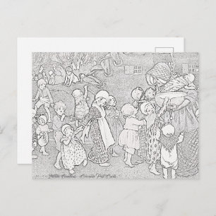 Cartão Postal MULHER QUE VIVEU EM UM CALÇADO   Cartão-postal par