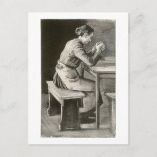 Cartão Postal Mulher Rezando, Vincent van Gogh