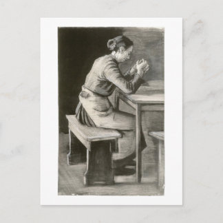 Cartão Postal Mulher Rezando, Vincent van Gogh