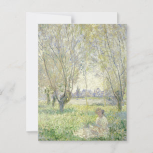 Cartão Postal Mulher sob Salgueiros, Monet 1880