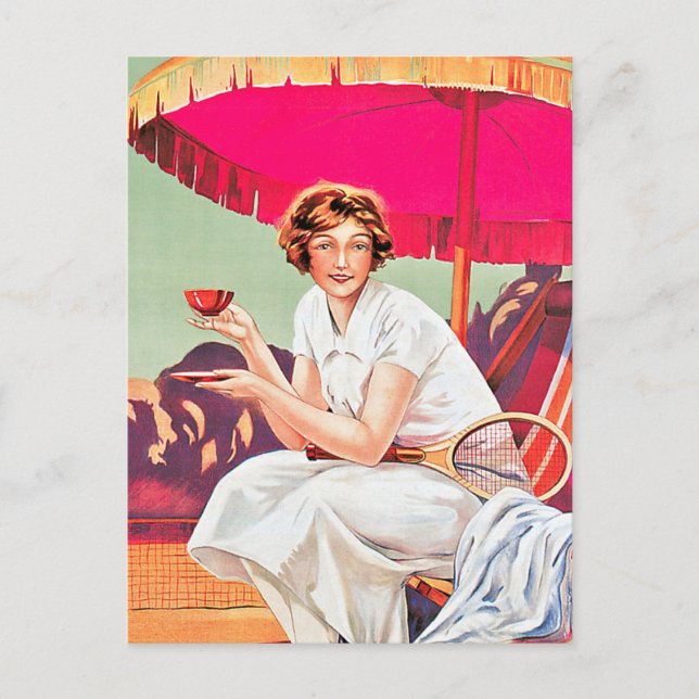 Cartão Postal Mulher tênis do Phoscao Ad (Frente)
