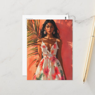 Cartão Postal Mulher Tropical